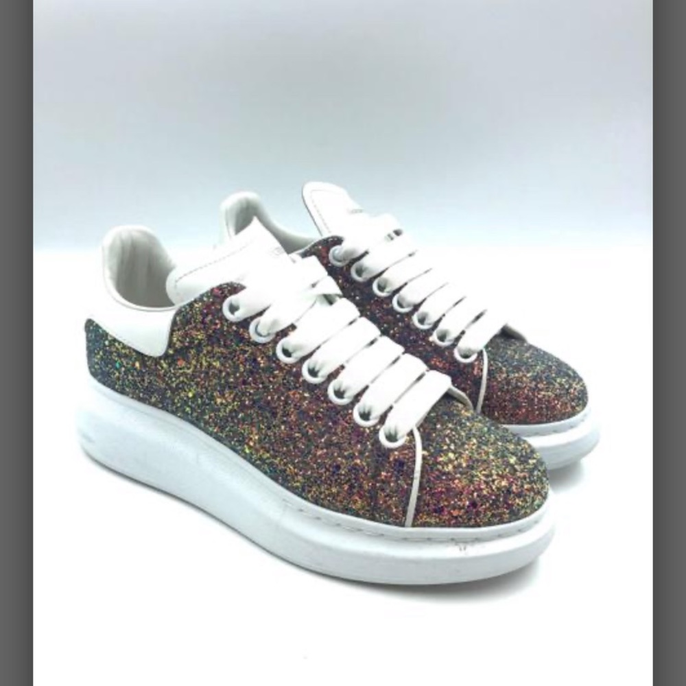 SOLD Alexander McQueen Pink Glitter Sneakers 36.5